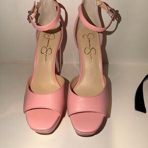 Jessica Simpson Pink Ankle Strap Heels